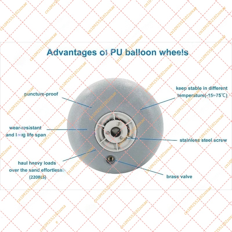 12 Inch Inflatable PU Wheel fo - Fishing Kayak Cart 评论和价格