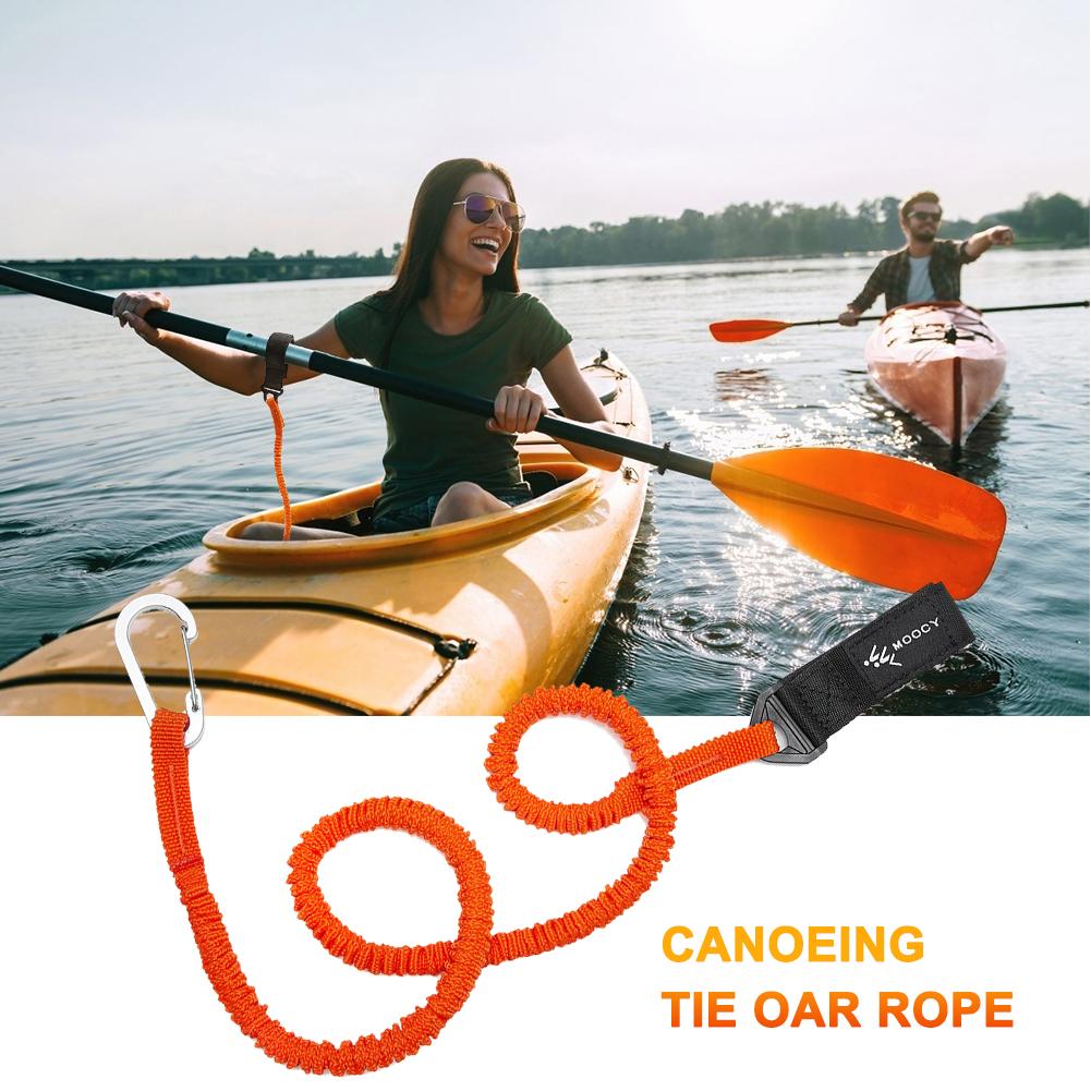 5-1PCS Elastic Kayak Canoe Pad - Fishing Kayak Paddle Leash 评论和价格