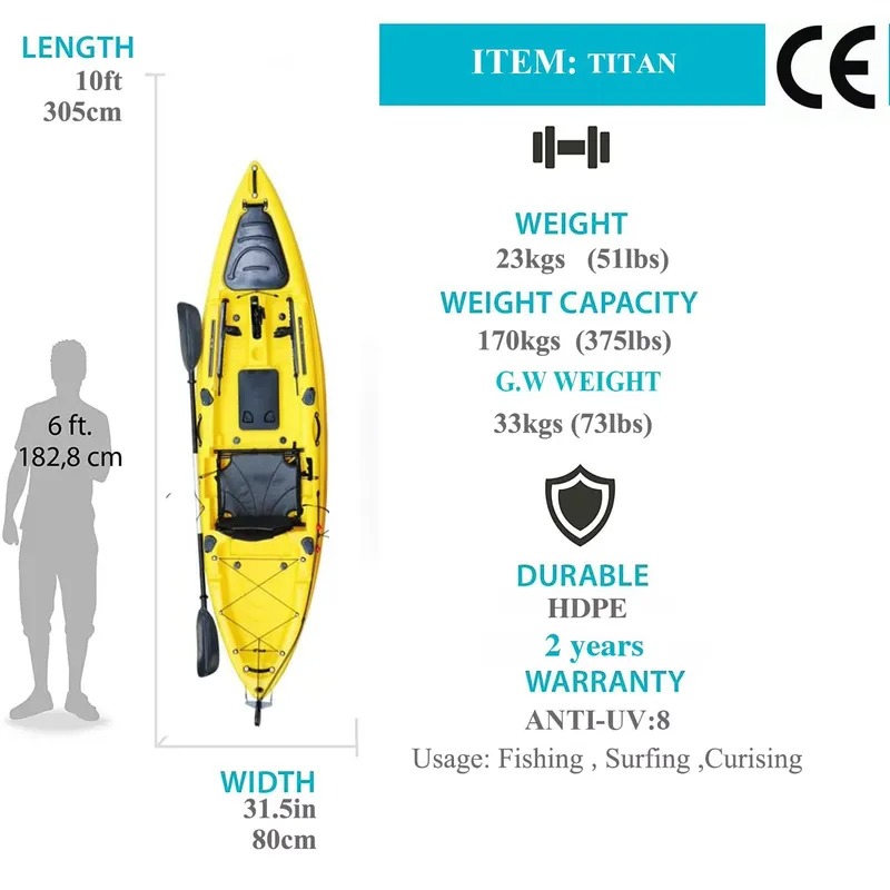 10ft Single Seat Sit on Fishin - Fishing Kayak Seat 评论和价格
