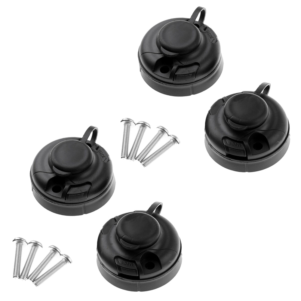4Pcs Black ABS Fishing Rod Hol - Fishing Kayak Rod Holder 评论和价格