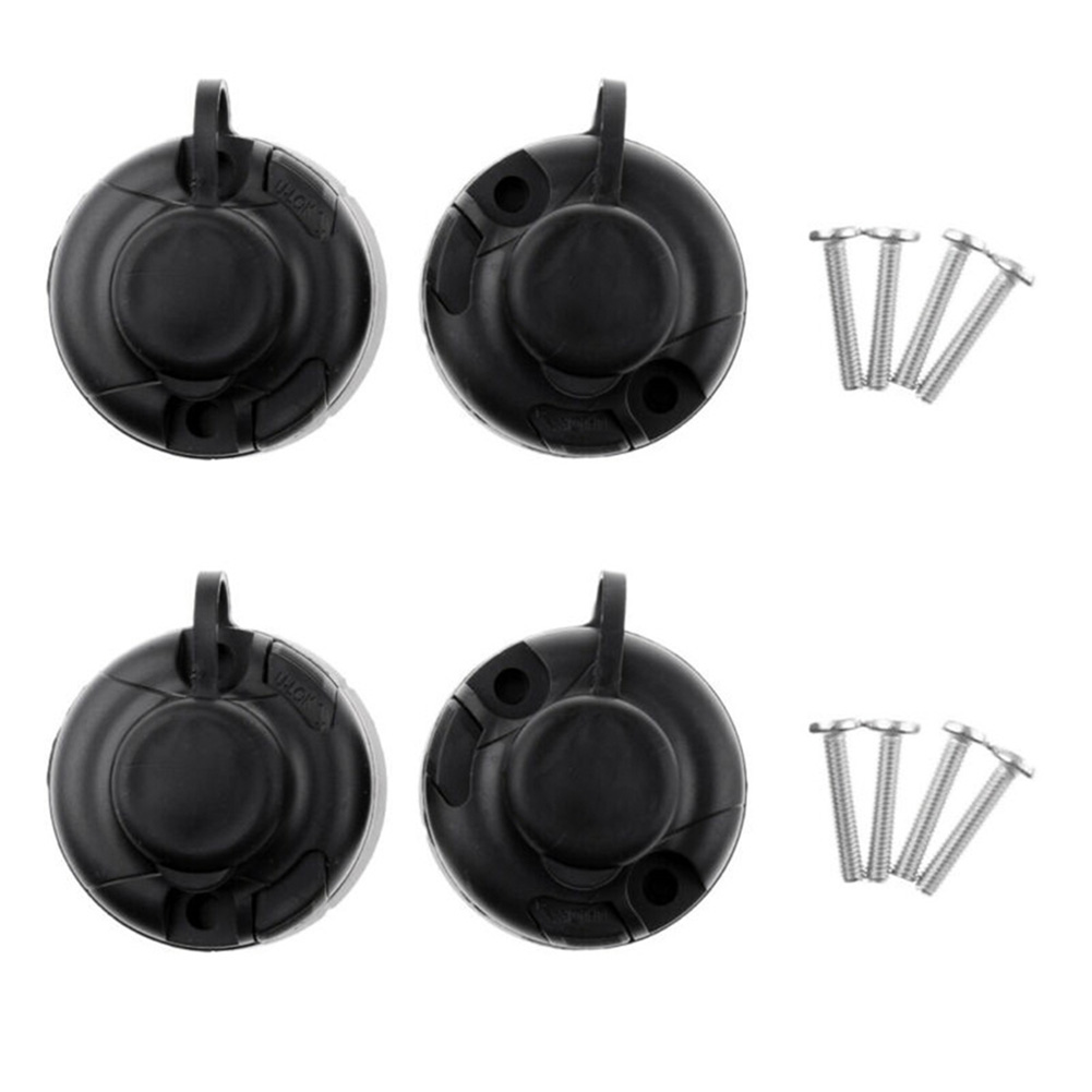 4Pcs Black ABS Fishing Rod Hol - Fishing Kayak Rod Holder 评论和价格
