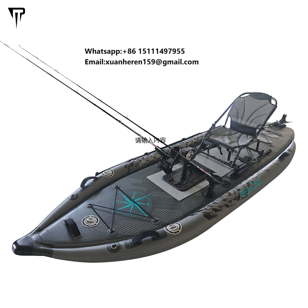 JTRDA 2024 New Inflatable Kaya - Fishing Kayak Pedal Drive 评论和价格